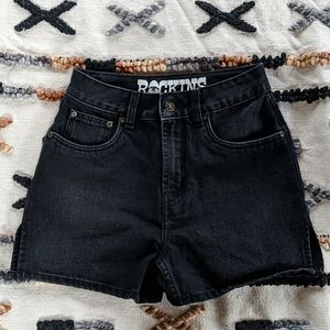 Rockins hotpant washed black